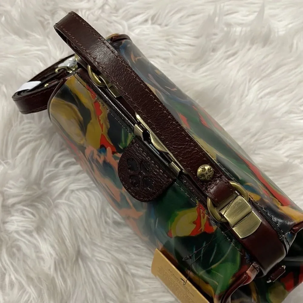 PATRICIA Nash Winter Bloom Gracchi Leather Satchel